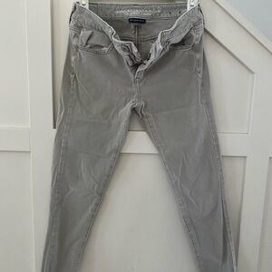 Size 2 American Eagle Outfitters Gray 360° Super Stretch Jeans